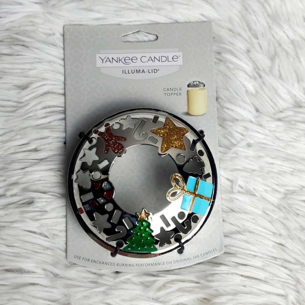Yankee Candle Illuma-Lid Candle Topper Multi Christmas, New